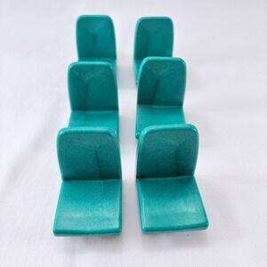 Sylvanian Families Calico Critters Lot of 6 Green School Bus Replacement Seats